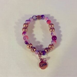 Rose Gold Tone Stretch Bracelet